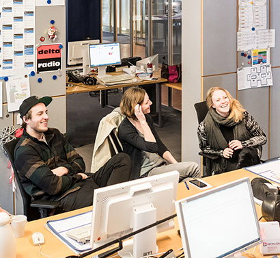 delta radio Redaktionssitzung